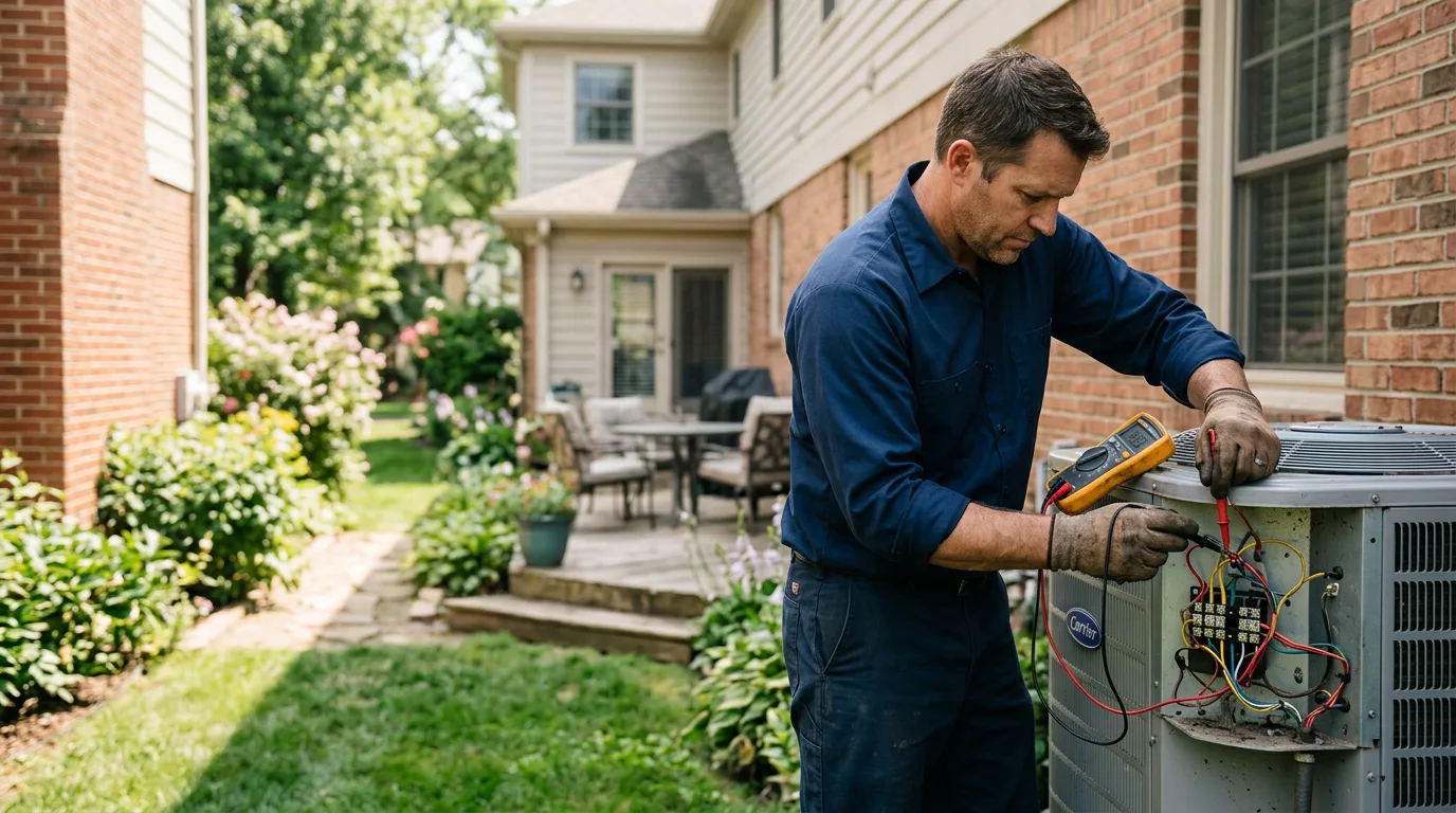 HVAC technician working near Keeler, CA
